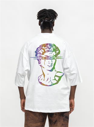AFTERBASE Techno Head Reflektörlü Oversize Tshirt