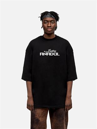 AFTERBASE THE LAST ELECTRO Gri Reflektörlü Oversize T-shirt