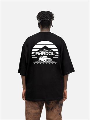 AFTERBASE THE LAST ELECTRO Gri Reflektörlü Oversize T-shirt