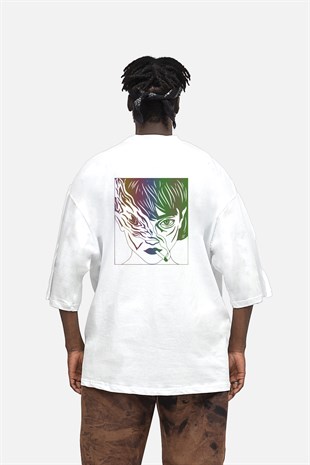 AFTERBASE Weed Girl Reflektörlü Oversize Tshirt