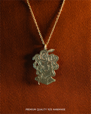 Medusa Gold Kaplama 925 Silver
