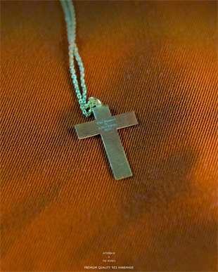 Techno Cross Gold Kaplama 925 Silver