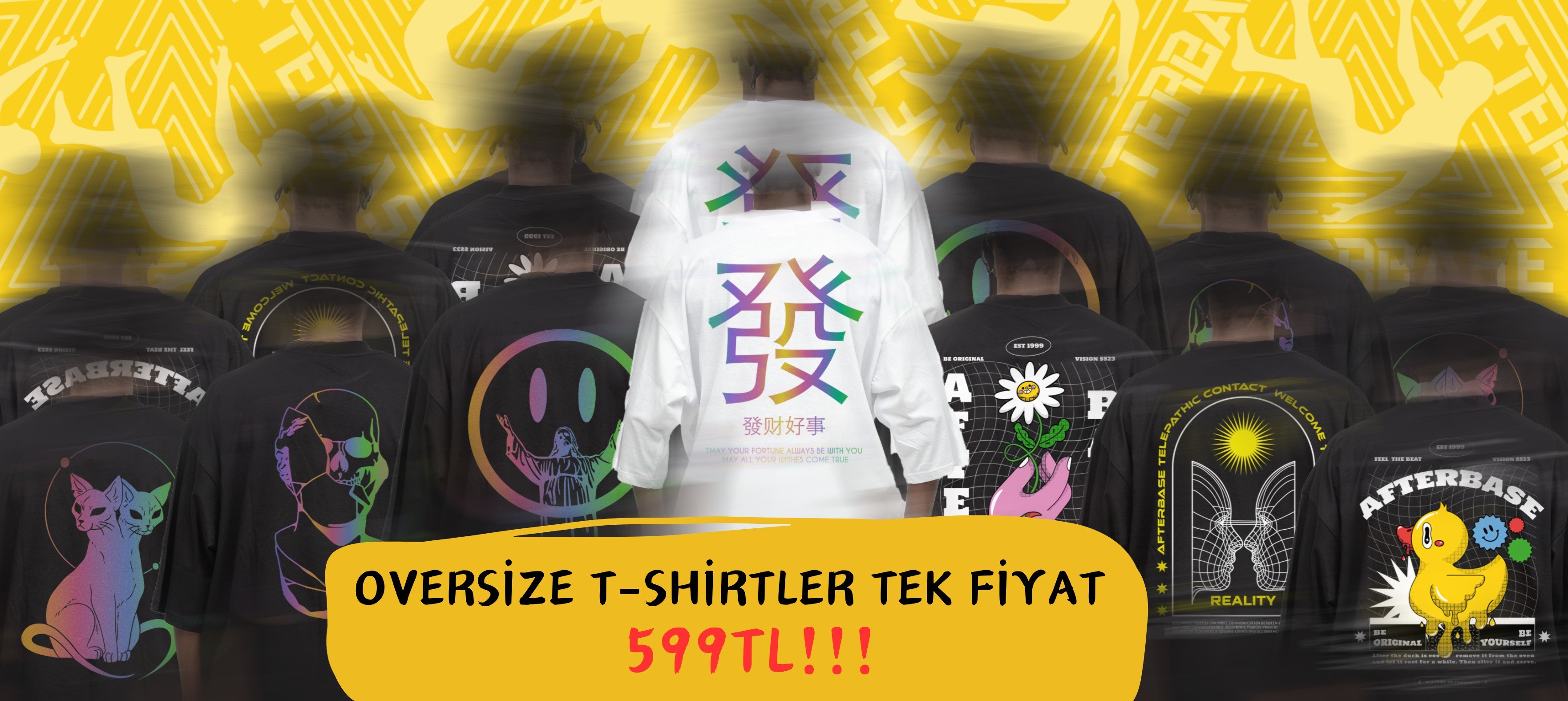 Oversize T-Shirtler Tek Fiyat 599 tl
