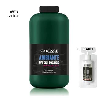 Ambiante Wet Surface Paint AW-14 Emerald Green 2000ML + Catalyst 80Gr