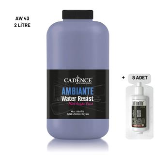 Ambiante Islak Yüzey Boyası AW-43 Pastel Mavi 2000ML + Katalizör 80Gr