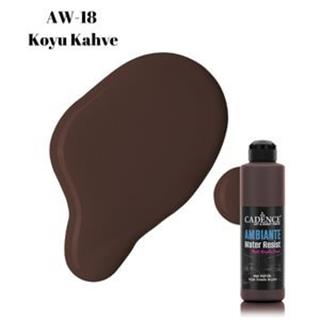 Ambiante Suya Dayanıklı Boya AW-18 Koyu Kahve 250 ML