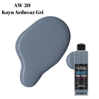 Ambiante Suya Dayanıklı Boya AW-20 Koyu Arduvaz Gri 250 ML