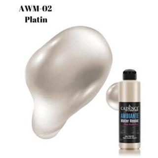Ambiante Suya Dayanıklı Boya Metalik AWM-02 Platin 250 ML