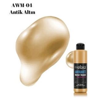 Ambiante Suya Dayanıklı Boya Metalik AWM-04 Antik Altın 250 ML