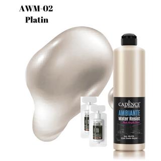 Ambiante Islak Zemin Boyası Metalik AWM-02 Platin 500 ML