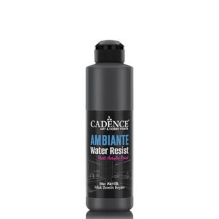 Ambiante Suya Dayanıklı Boya Metalik AWM-08 Siyah 250 ML