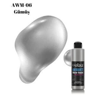 Ambiante Suya Dayanıklı Boya Metalik AWM-06 Gümüş 250 ML