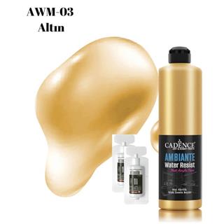 Ambiante Islak Zemin Boyası Metalik AWM-03 Altın 500 ML