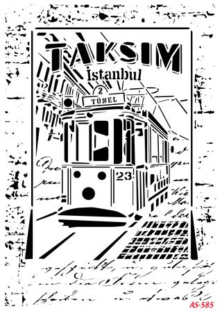 AS585 - A4 Stencil Taksim