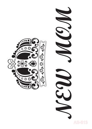 AS613 Kız Annesi - A4 Stencil