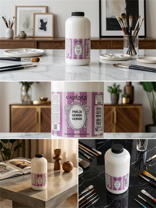 Лак акриловый глянцевый Cadence на водной основе, 2 литра