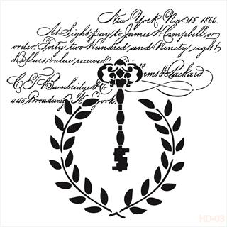 HDM03 Трафарет миди для домашнего декора 25x25