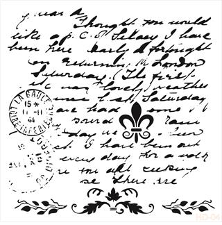 HDM04 Трафарет миди для домашнего декора 25x25