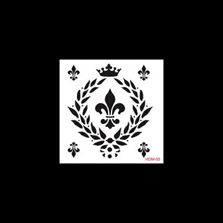 HDM05 Трафарет миди для домашнего декора 25x25