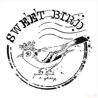 HDM06 Трафарет миди для домашнего декора 25x25