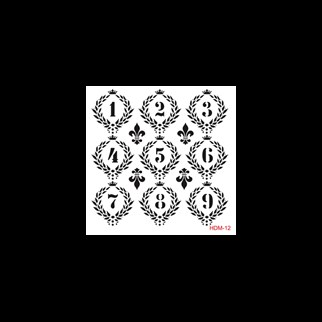 HDM12 Home Dekor Midi Stencil 25x25