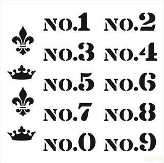 HDM13 Home Dekor Midi Stencil 25x25