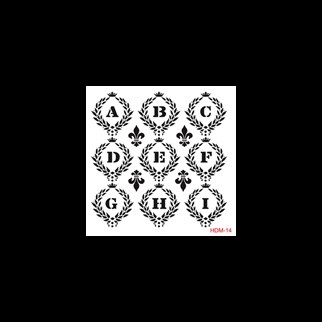 HDM14 Home Dekor Midi Stencil 25x25