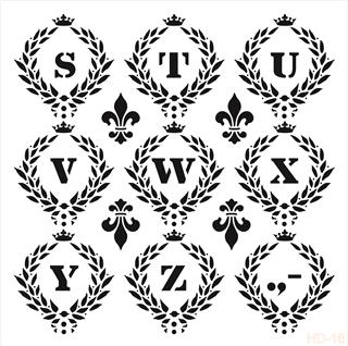 HDM16 Home Dekor Midi Stencil 25x25