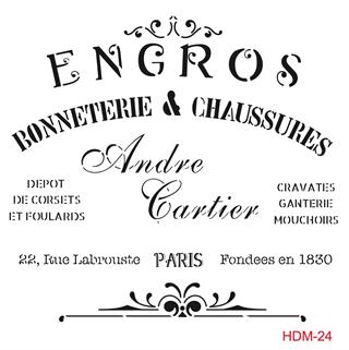 HDM24 Home Dekor Midi Stencil 25x25