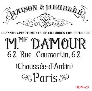 HDM28 Home Dekor Midi Stencil 25x25