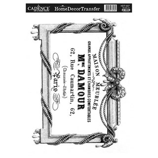 HDT-37 Home Decor Transfer 25x25