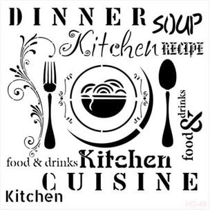 Home Decor Stencil Hd48 45x45