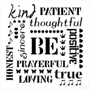 Home Decor Stencil Hd56 45x45