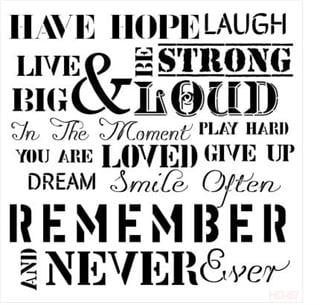 Home Decor Stencil Hd57 45x45
