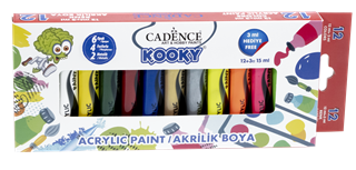 Kooky 12li Akrilik Boya Seti 