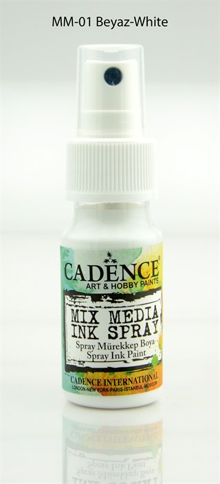 MM01 Beyaz Mix Media Sprey Mürekkep Boyası