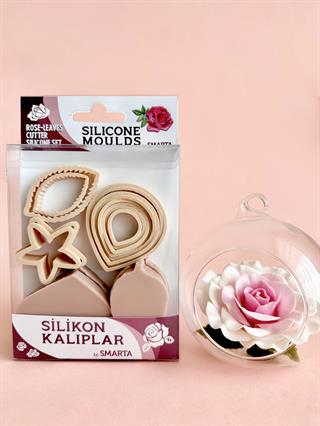 Smarta™ Silikon Kalıp - Gül Damarlayıcı ve Kesici