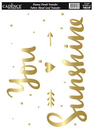 Varak Fabric Gold Transfer Vt25 21x30