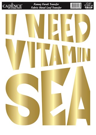 Varak Fabric Gold Transfer Vt27 21x30