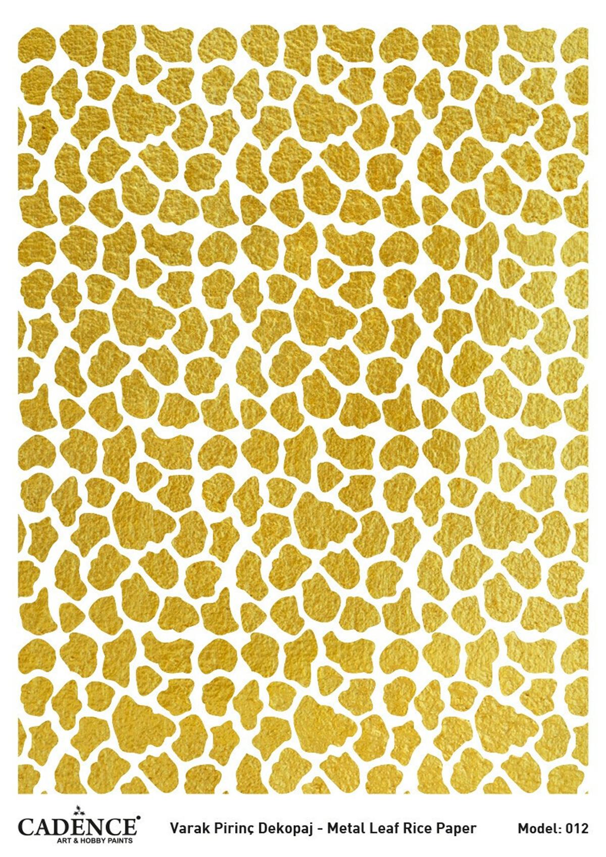 Varak Pattern Cadence Varak Altın Pirinç Dekopaj Model 12 30x42