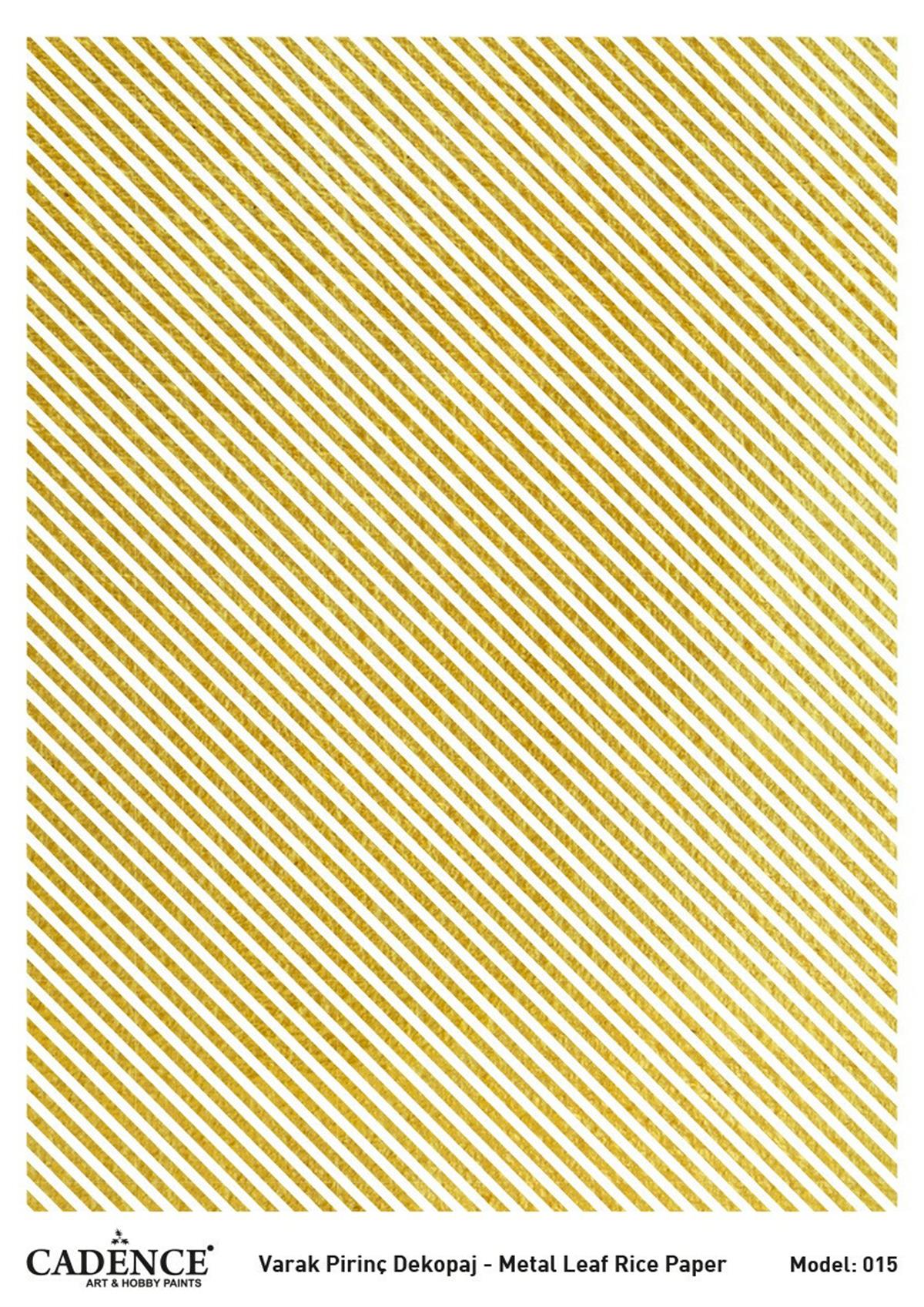 Varak Pattern Cadence Varak Altın Pirinç Dekopaj Model 15 30x42