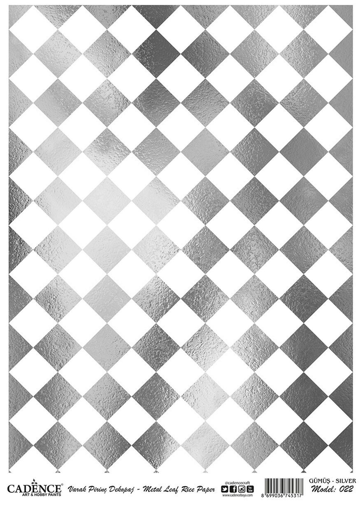 Varak Pattern Cadence Varak Gümüş Pirinç Dekopaj Model 22 30x42