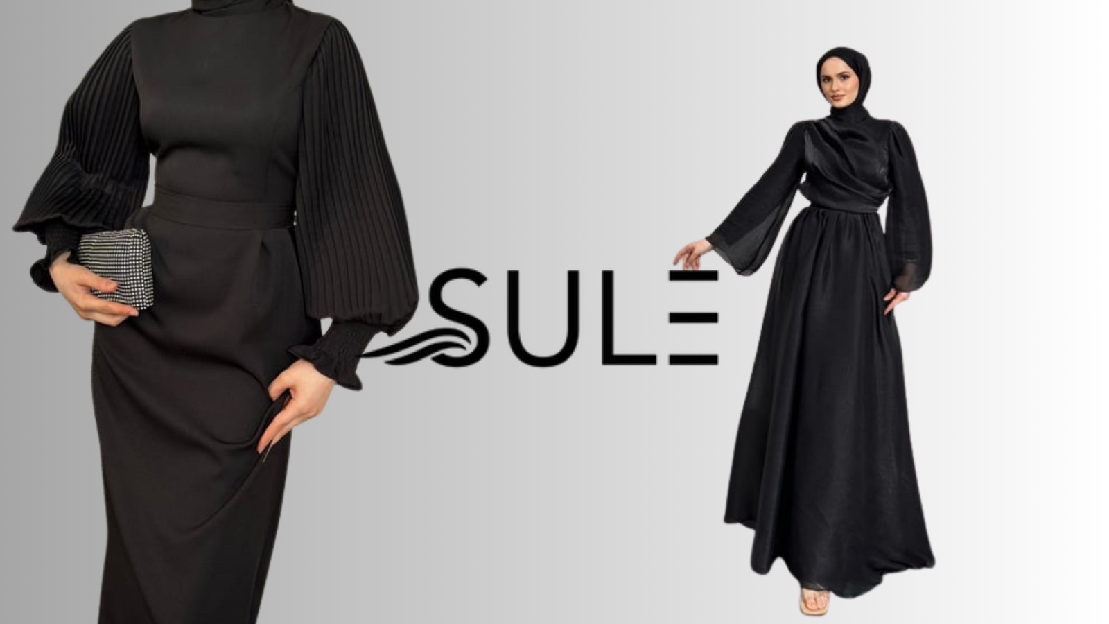 tesettür siyah elbise nasıl kombinlenir