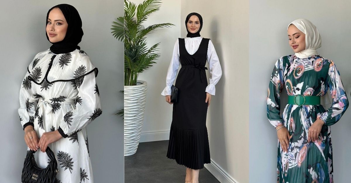 yazlık tesettür kombinleri