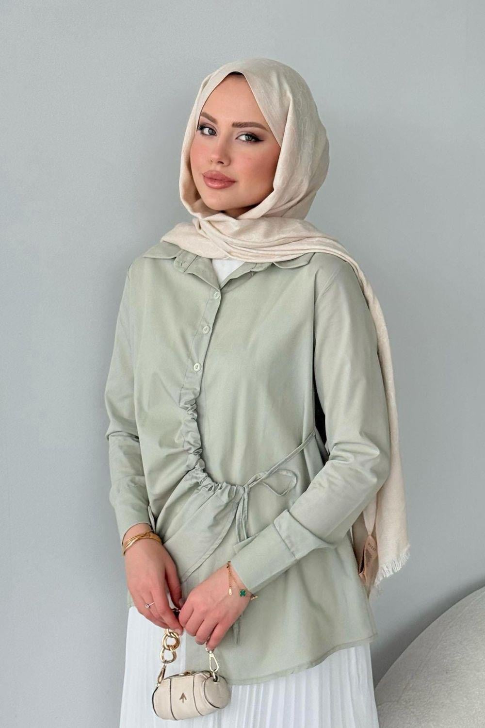 Yüsra Gömlek Mint 10133 