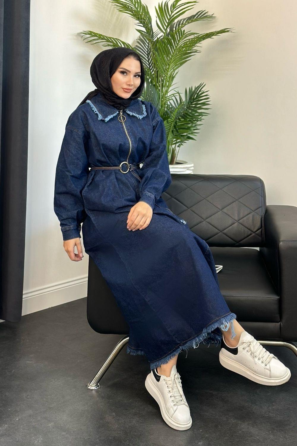 Duygun Elbise Mavi 1048 