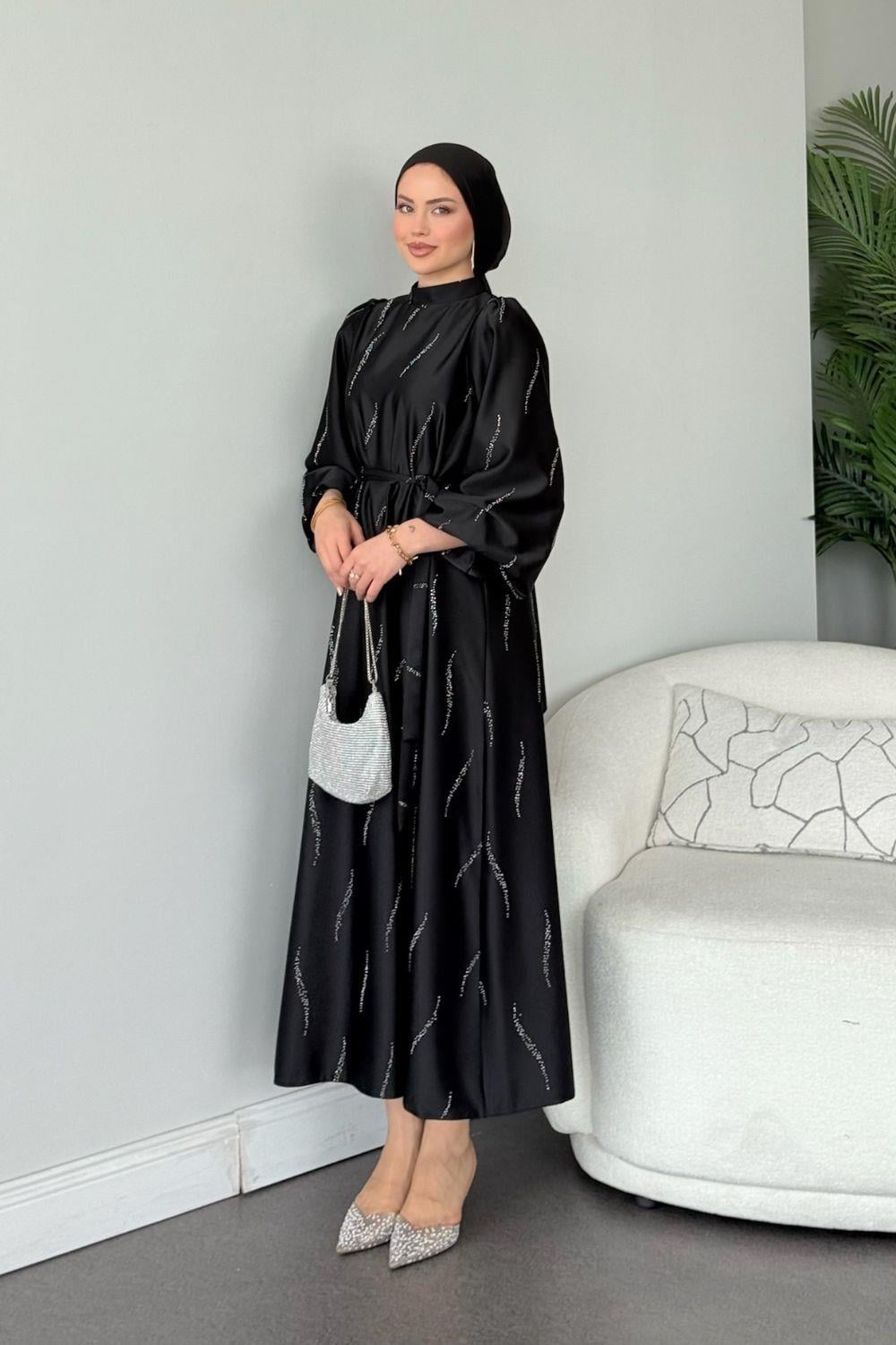 Royal Elbise Siyah 1146 