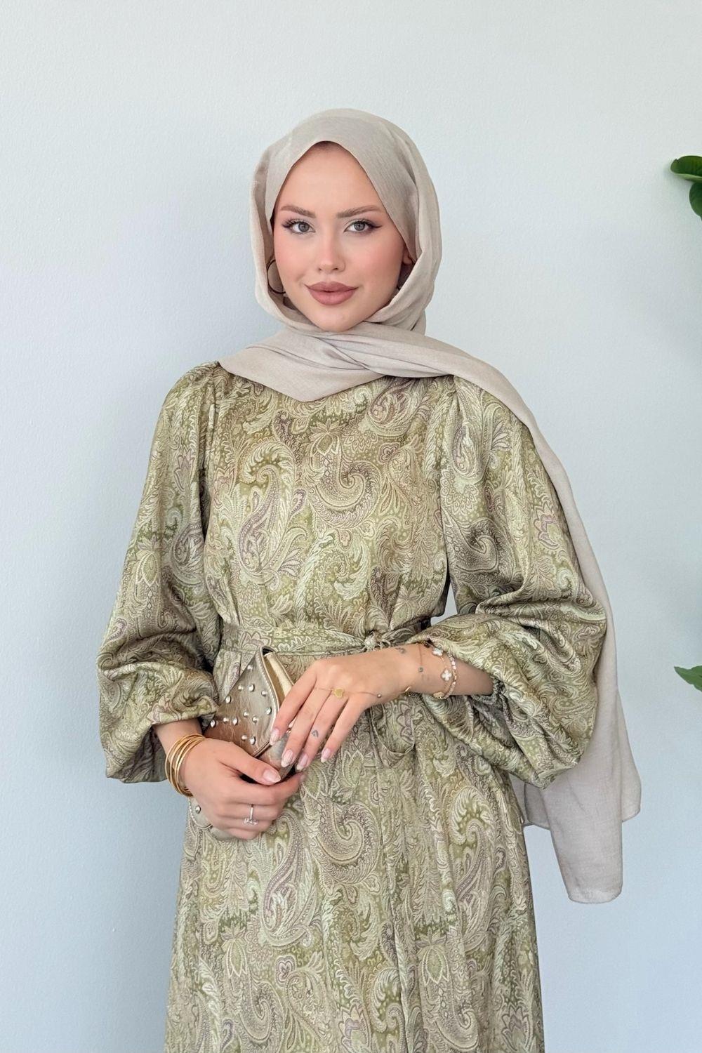 Canan Elbise Yağ Yeşili 1147 