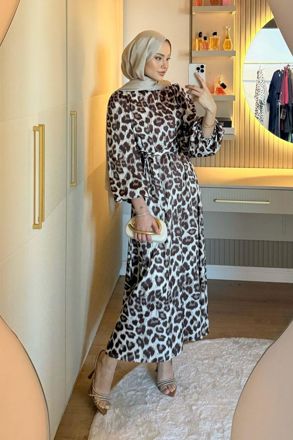 Irmak Elbise Kahverengi 1154 