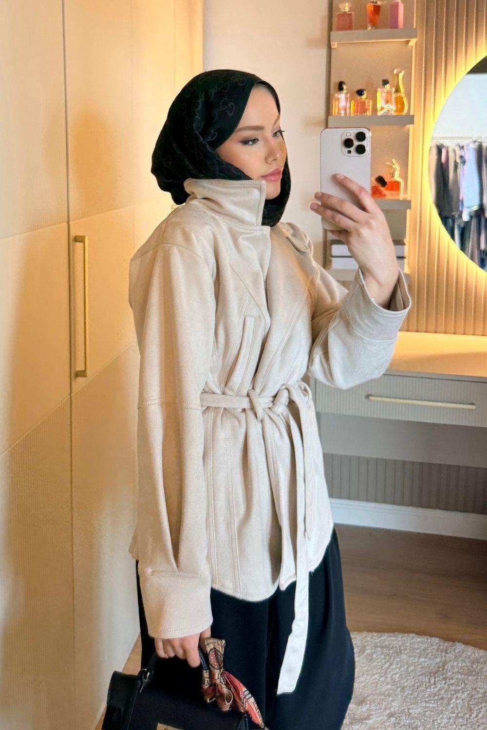 Daisy Süet Ceket Bej 1360 